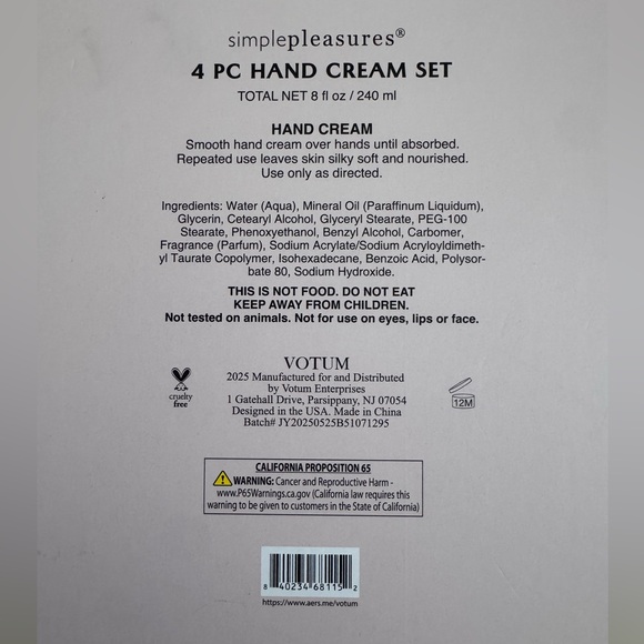 Simply Pleasures Luxury Hand Cream Set - Picture 2 of 2